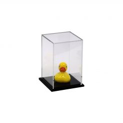 Acrylic Display Box 6"H x 4"W x 4"L with Black Base