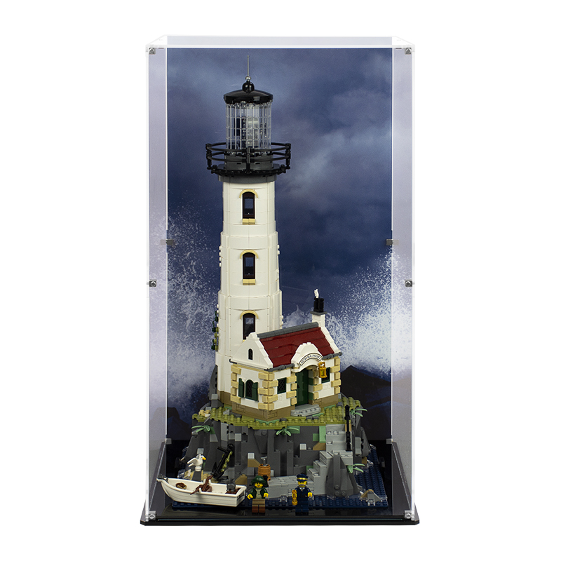 Display Case for LEGO® Motorized Lighthouse 21335 shopPOPdisplays