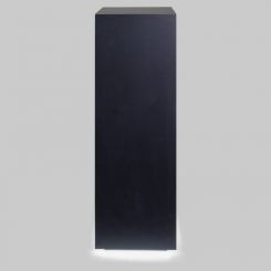 Black Laminate Floor LED Accent Lighted Pedestal