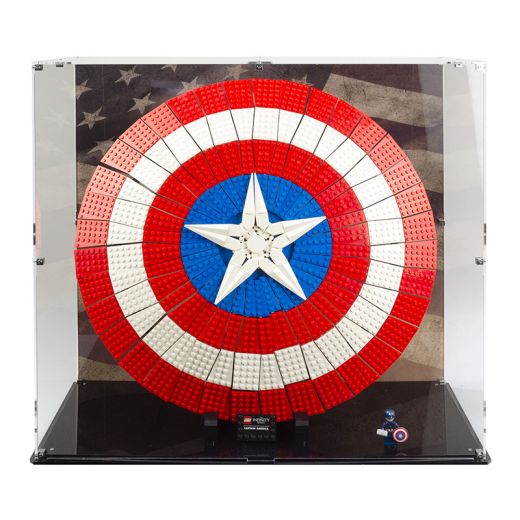 Display Case for LEGO® Marvel™ Captain America Shield 76262