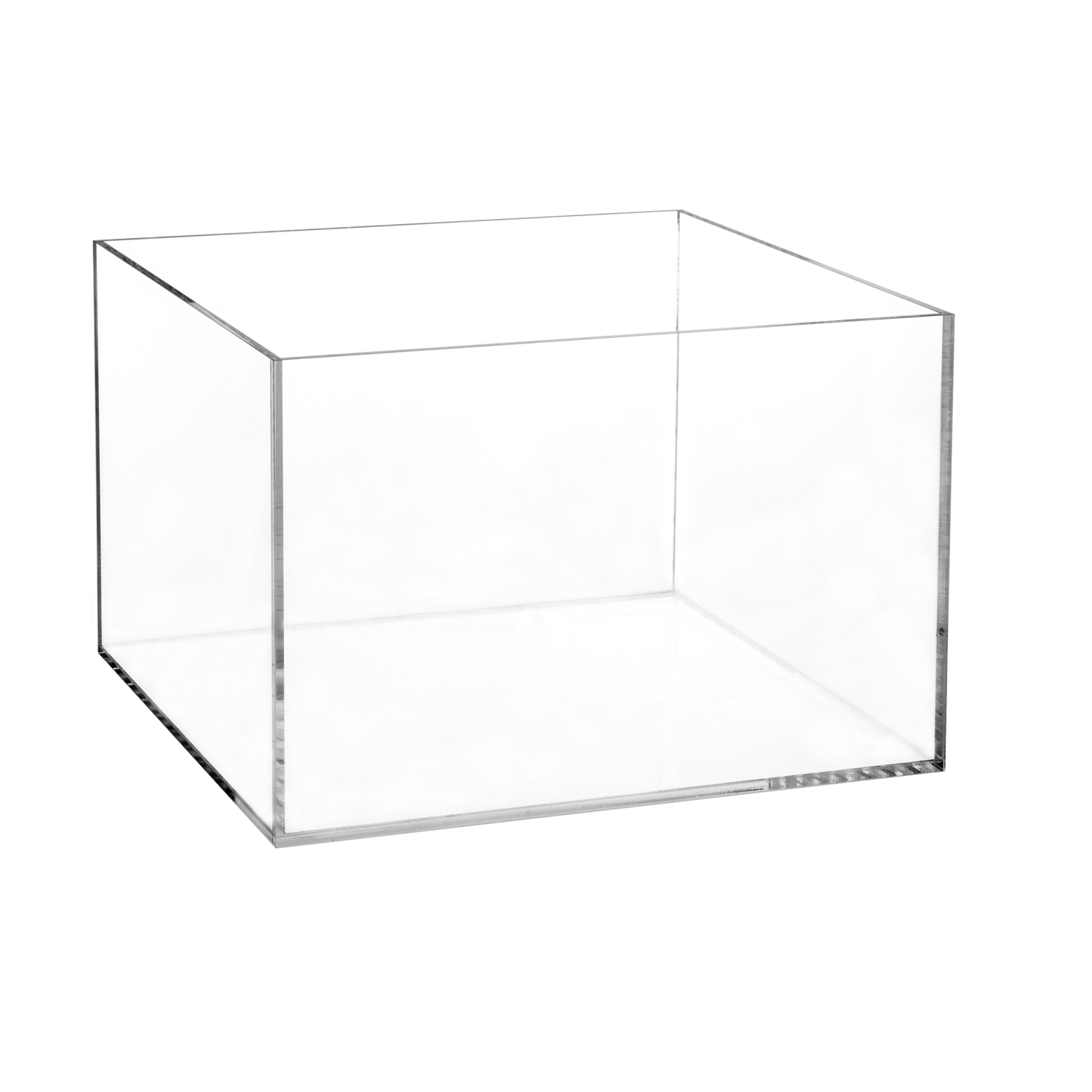 Acrylic 5 Sided Box 8"H x 12"W x 12"L Plexiglass, Lucite shopPOPdisplays