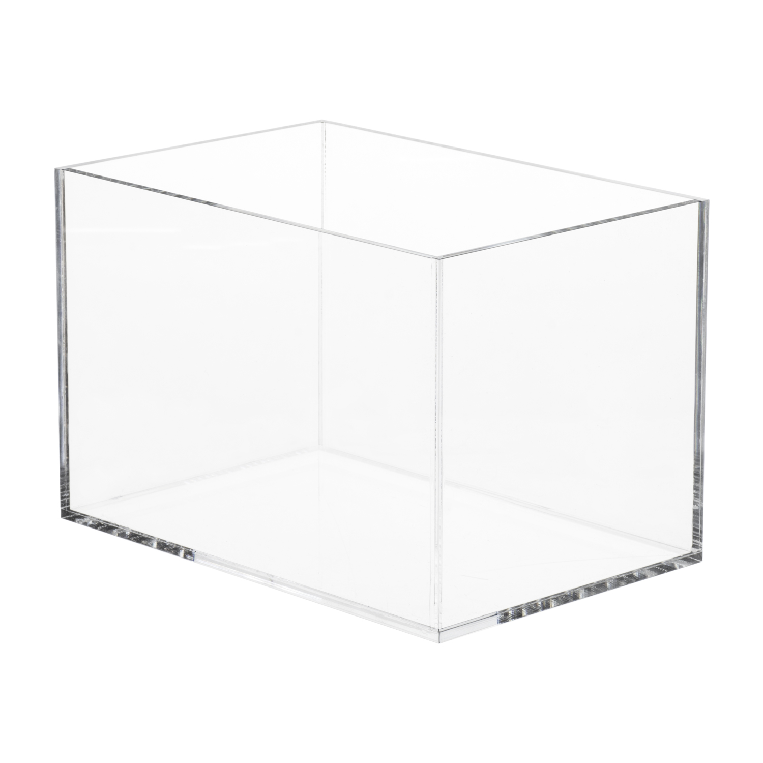 White Plastic Acrylic Cube, 6 x 6 x 6 - Fisch Floral Supply