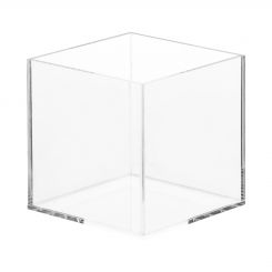 No Base Details about   12" x 12" x 6" Acrylic Lucite Clear Display Case cover Lid 