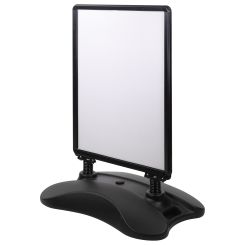23 x 33 Double Sided Sidewalk Sign with Water Filled Base in Black