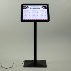 11 x 16.5 LED Illuminated Menu Stand in Black