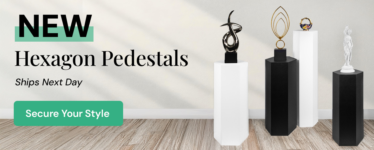 Hexagon Pedestals Available Now for Pre-Order