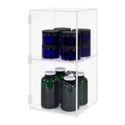 Acrylic Locking 1 Shelf Square Display Case
