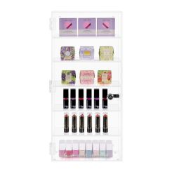 Acrylic Locking 5 Shelf Front Opening Wall Mount Display Case