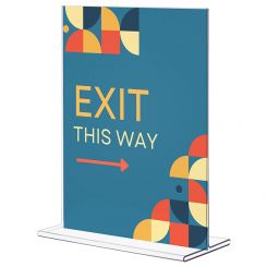 8.5x11 Top Loading Premium Break Resistant PETG Sign Holder