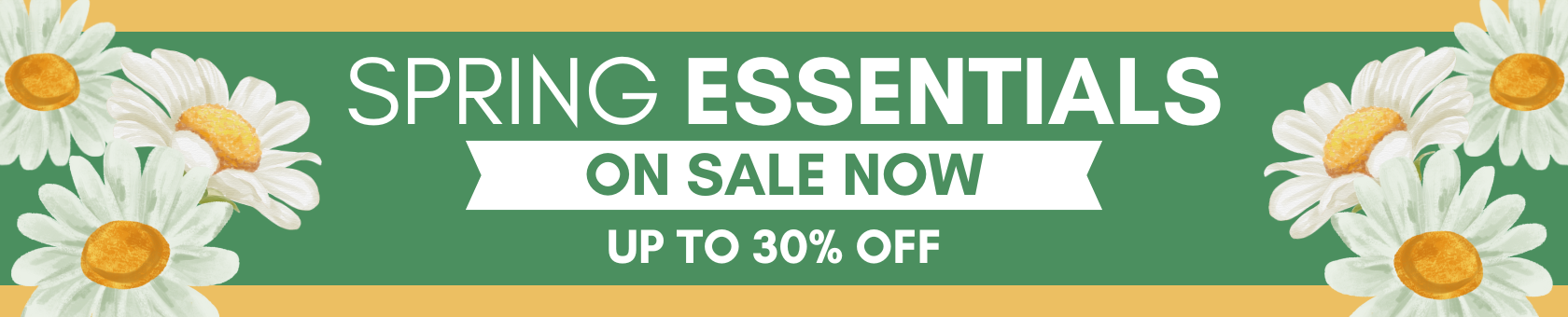 On Sale Spring Essentials- Up to 30% off