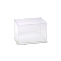 Wholesale Custom Size Clear Acrylic Display Box with White Base