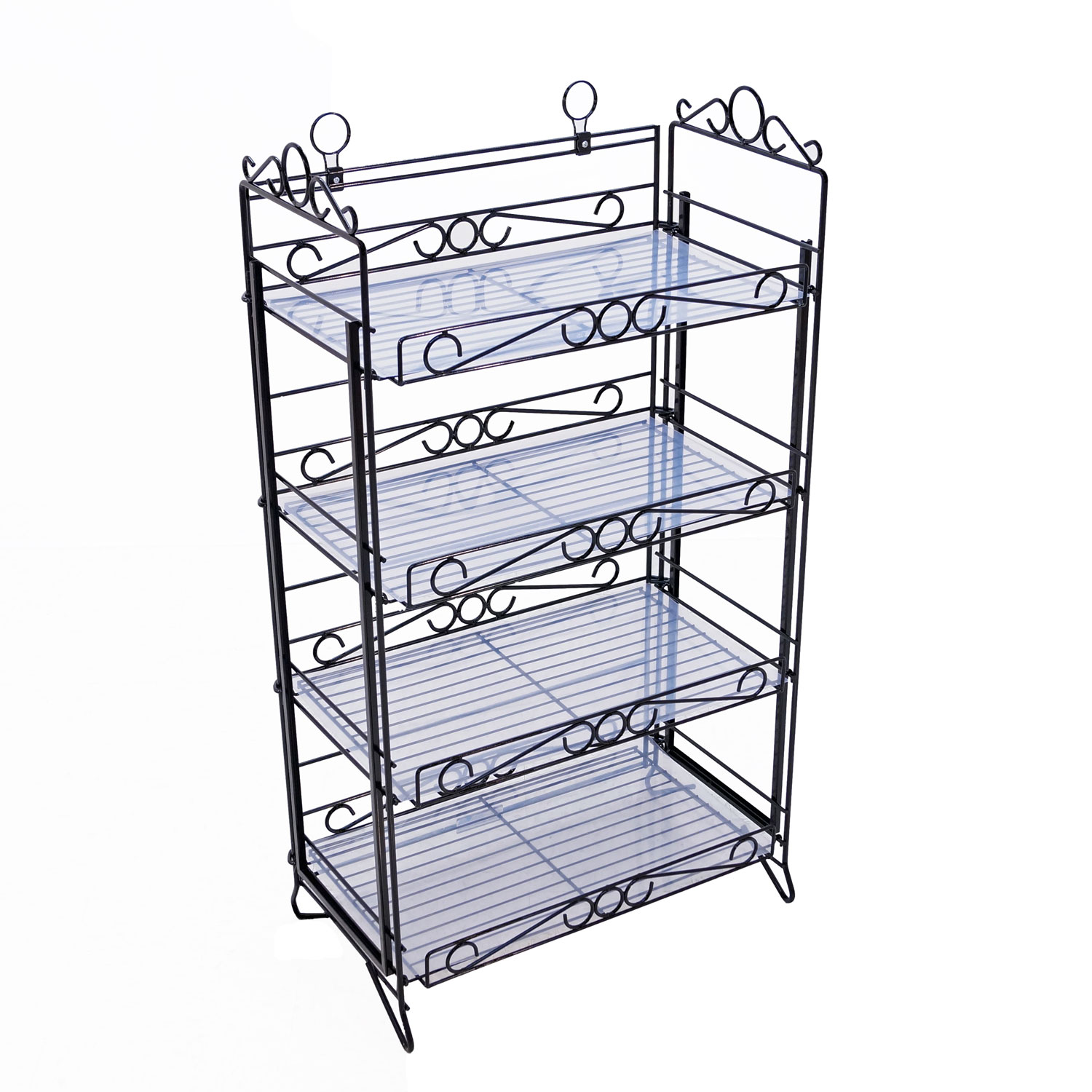 Black Portable Decorative Display Rack shopPOPdisplays