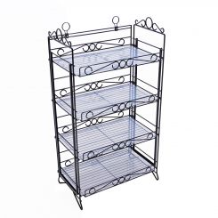 Black Portable Decorative Display Rack