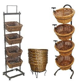 Floor Standing Basket Displays