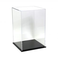 Acrylic Display Box 12"H x 8"W x 8"L with Black Base