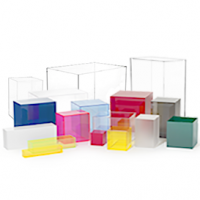 Buy Freestanding small clear acrylic boxes with lids with Custom Designs 