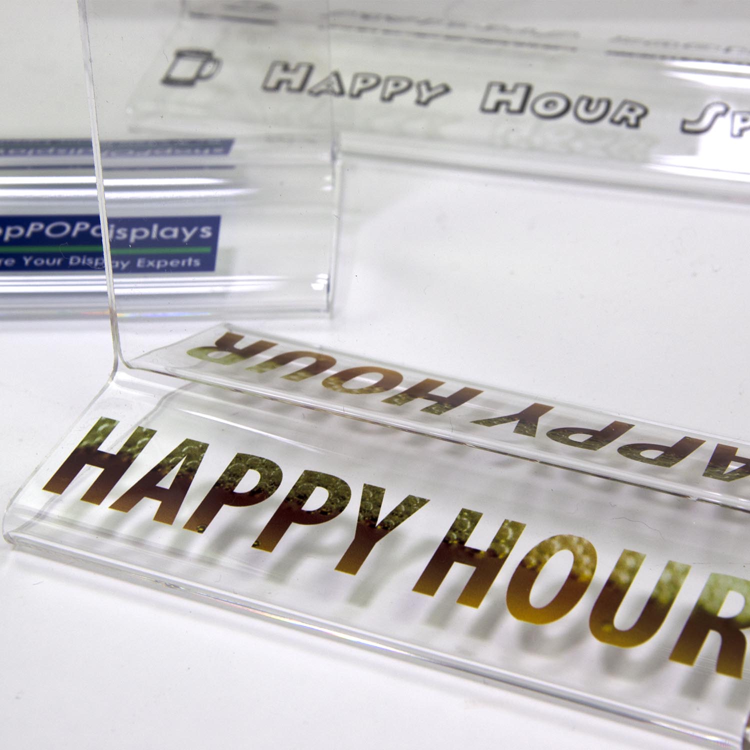 Acrylic Sign Holders & Picture Frames Shop Sign Holders