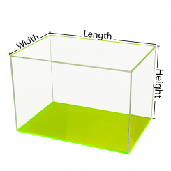 5 inch Glossy Acrylic Display Box with One Open Side Preassembled Versatile Square Lucite Retail Product Riser or Merchandise Storage Bin by