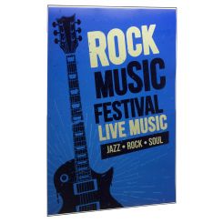 24 x 36 Wall Mounted Side Loading Acrylic Poster Frame with Bracket