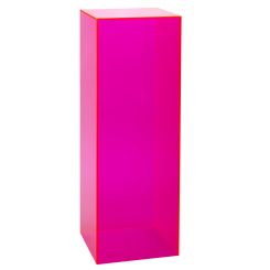 Fluorescent Pink Acrylic Pedestal