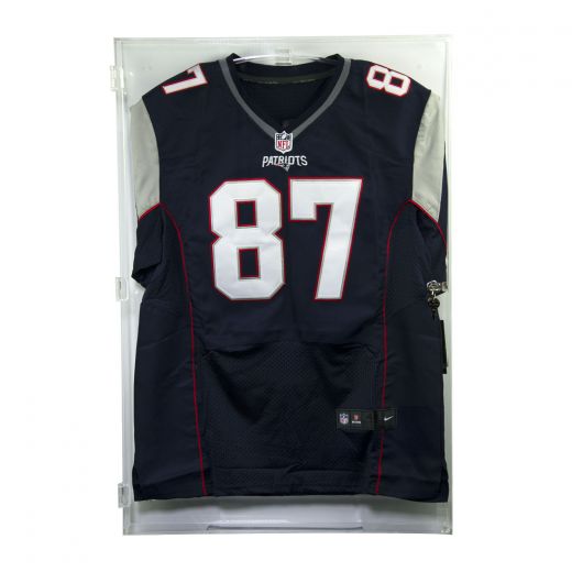 Patriots Jersey in an Acylic Box Wall Hanging