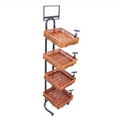 Four Tier Basket Display