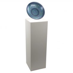 White Laminate Lighted Pedestal