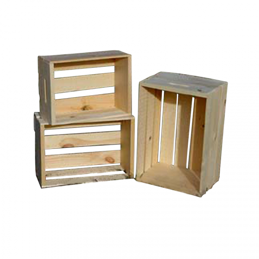 Set of 3 Pine Nested Crates