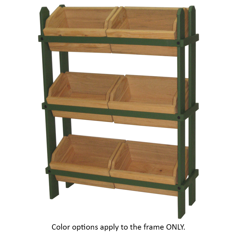 Six Wood Crate Display | shopPOPdisplays