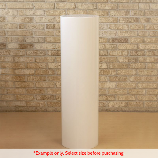 Round White Acrylic Display Pedestal Stand Popdisplays Round White Acrylic Display Pedestal, Round Pedestal Display Stands