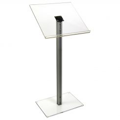 Acrylic Podium Lectern with Aluminum