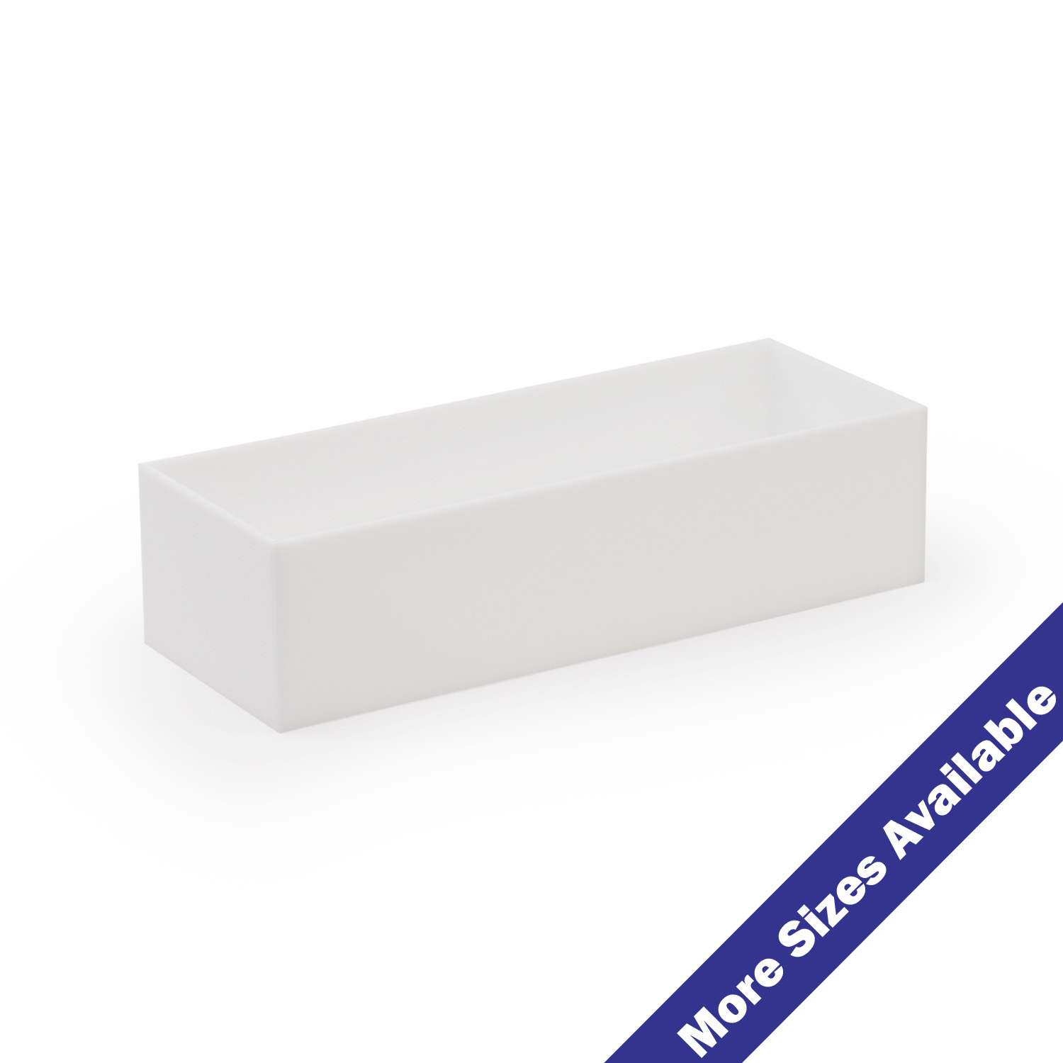 Acrylic 5 Sided White 5" Jewelry Cube Riser Display Box 