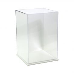 Acrylic Display Box 12"H x 8"W x 8"L with White Base