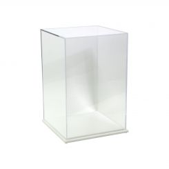 Acrylic Display Box 9"H x 6"W x 6"L with White Base