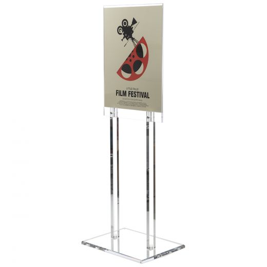 Acrylic Floor Standing Poster Stand