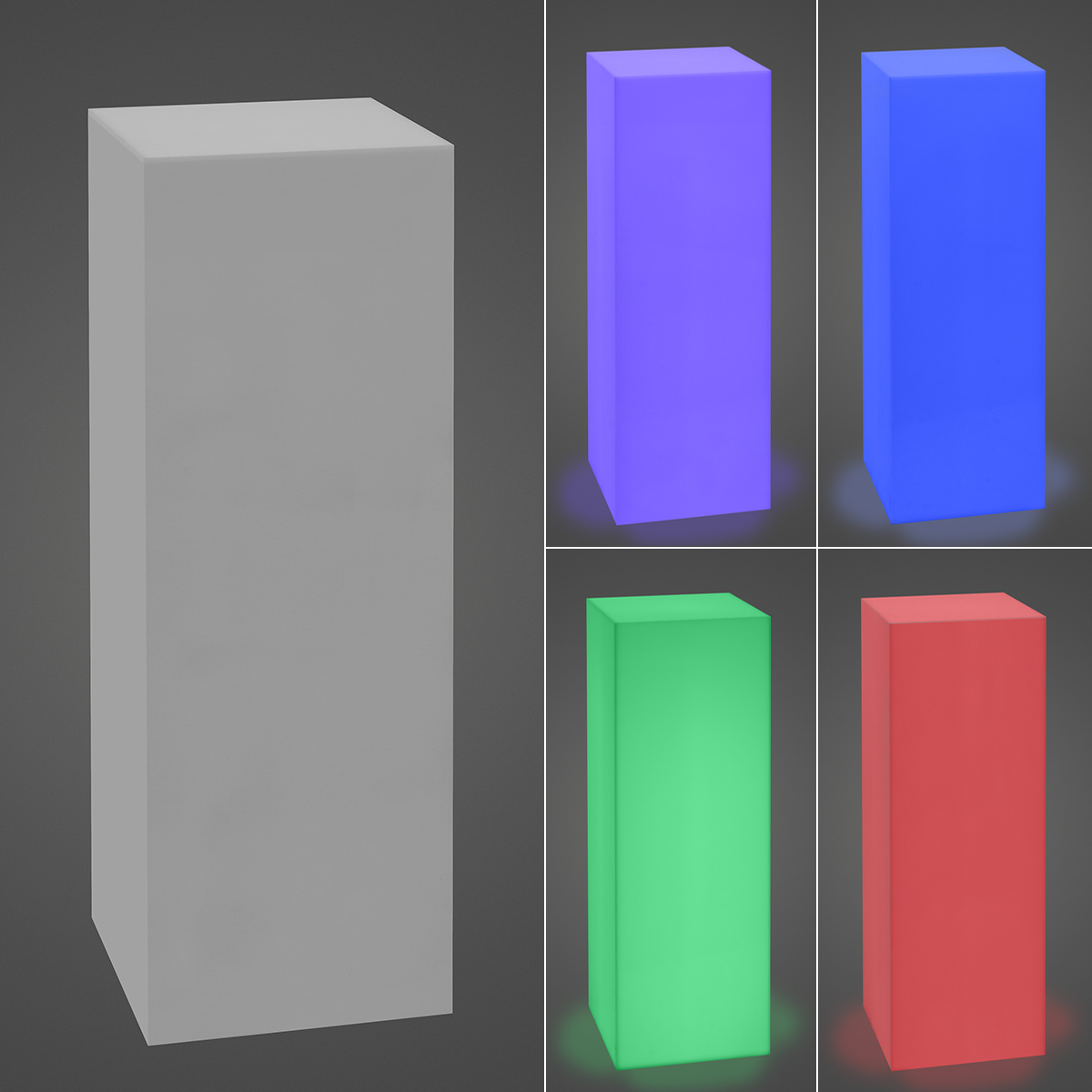 Buy Bulk Displays Small Acrylic Pedestal Set Of 3 – Made In USA