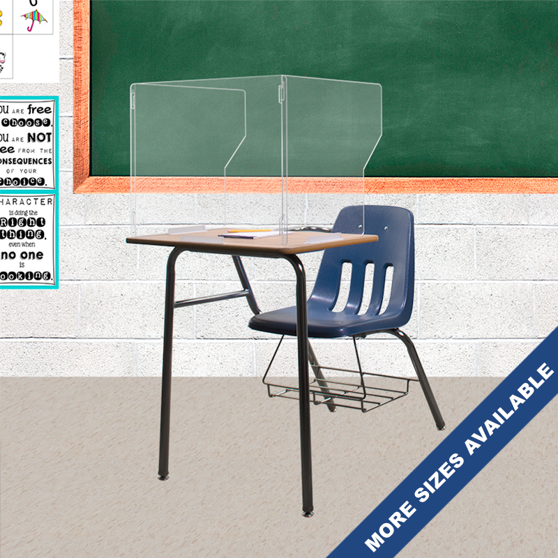 Clear School Student Desk Shield Buy Acrylic Displays Shop Acrylic