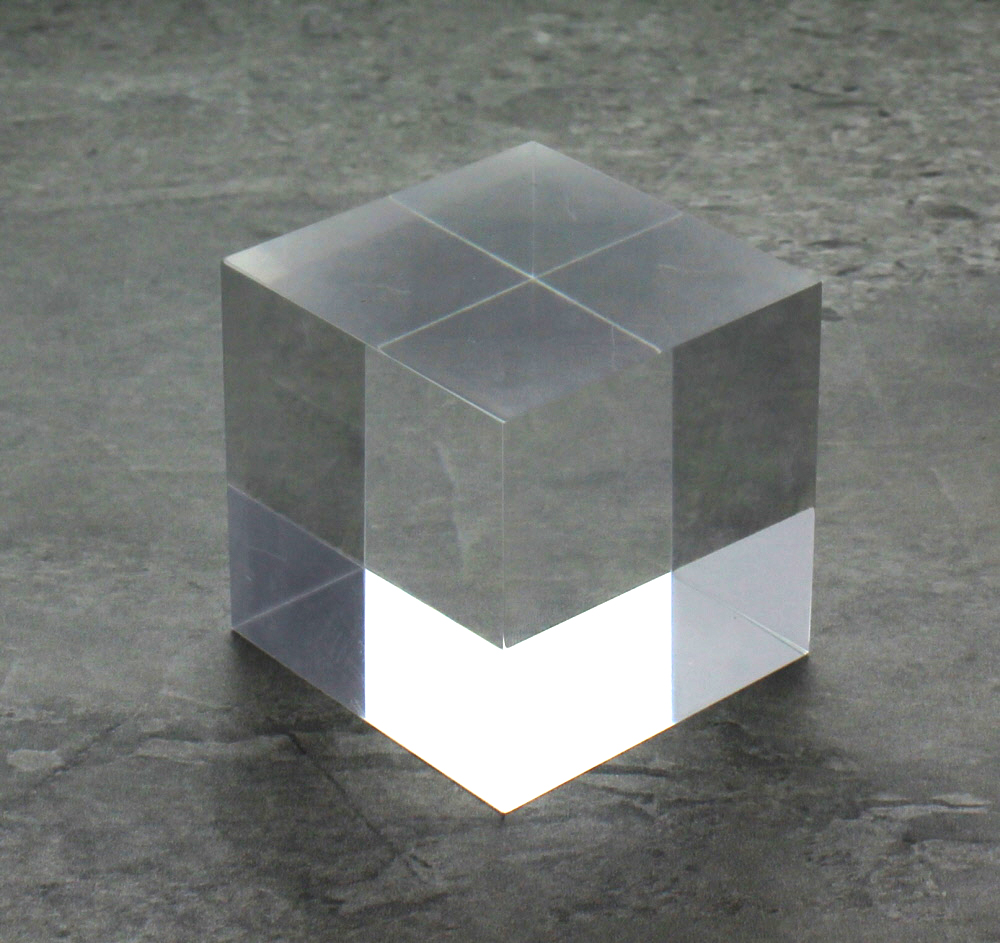 Clear Solid Acrylic Block 3" x 3" x 3" Buy Acrylic Displays Shop