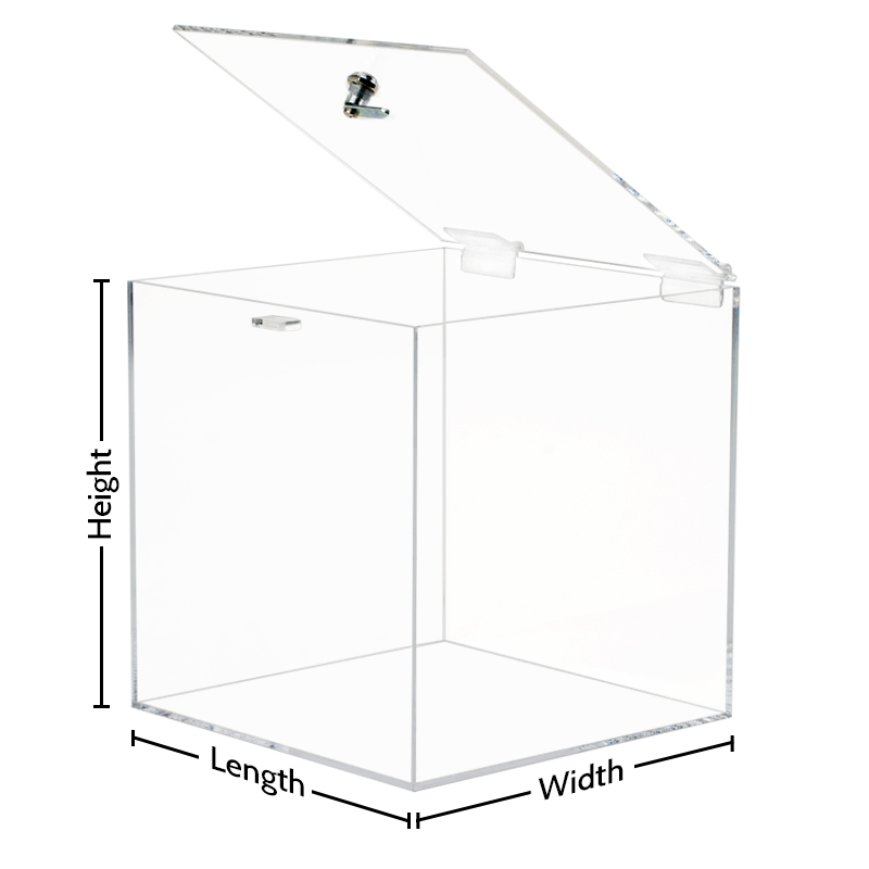 Clear perspex 2025 box