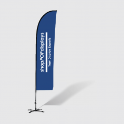13' Feather Flag Square Corner Double Sided Custom Print