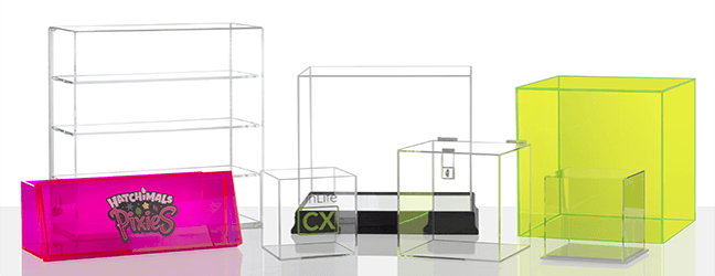 Acrylic Sheets make your own cube display -Retail display 