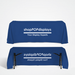 6' Standard Table Cover Open back Custom Print