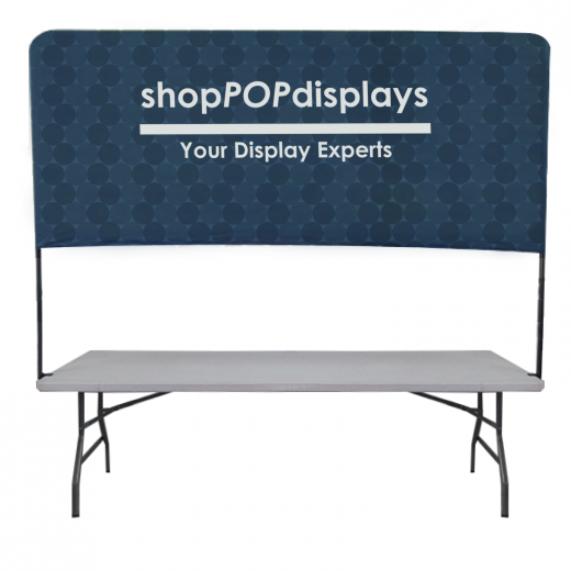 6 W Half Wall Table Top Display Banner With Frame Custom Print Popdisplays - Half Wall Table Top