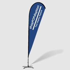 9' Teardrop Flag Single Sided Custom Print
