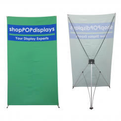 47"W Display Banner with X Frame Custom Print